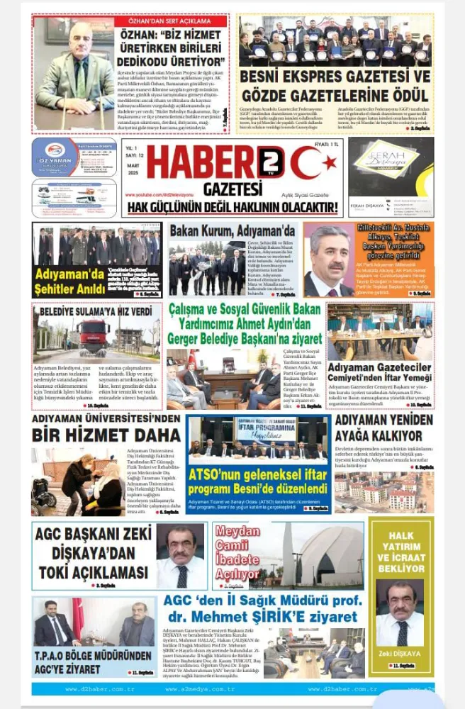 MART SAYIMIZ ÇIKTI
